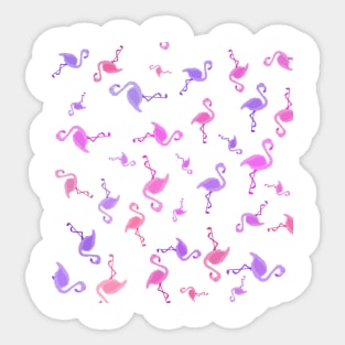 flamingo art pattern Sticker